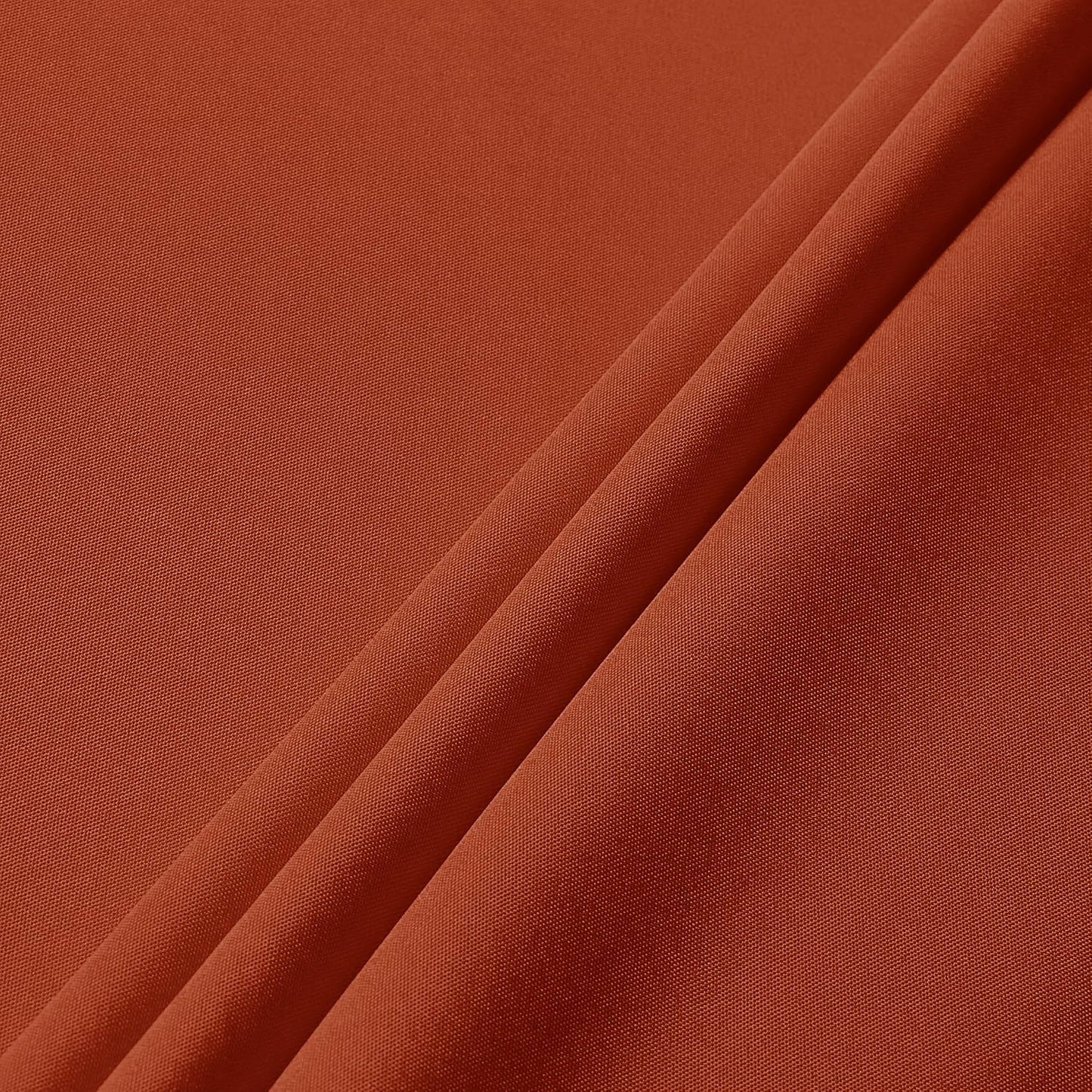 sancua Thanksging Round Tablecloth 70 Inch(Fits 20-58 Inch Tables) Burnt Orange - Water Resistant Spill Proof Washable Polyester Fall Table Cloth Decorative Fabric Table Cover for Dining Parties, Rust