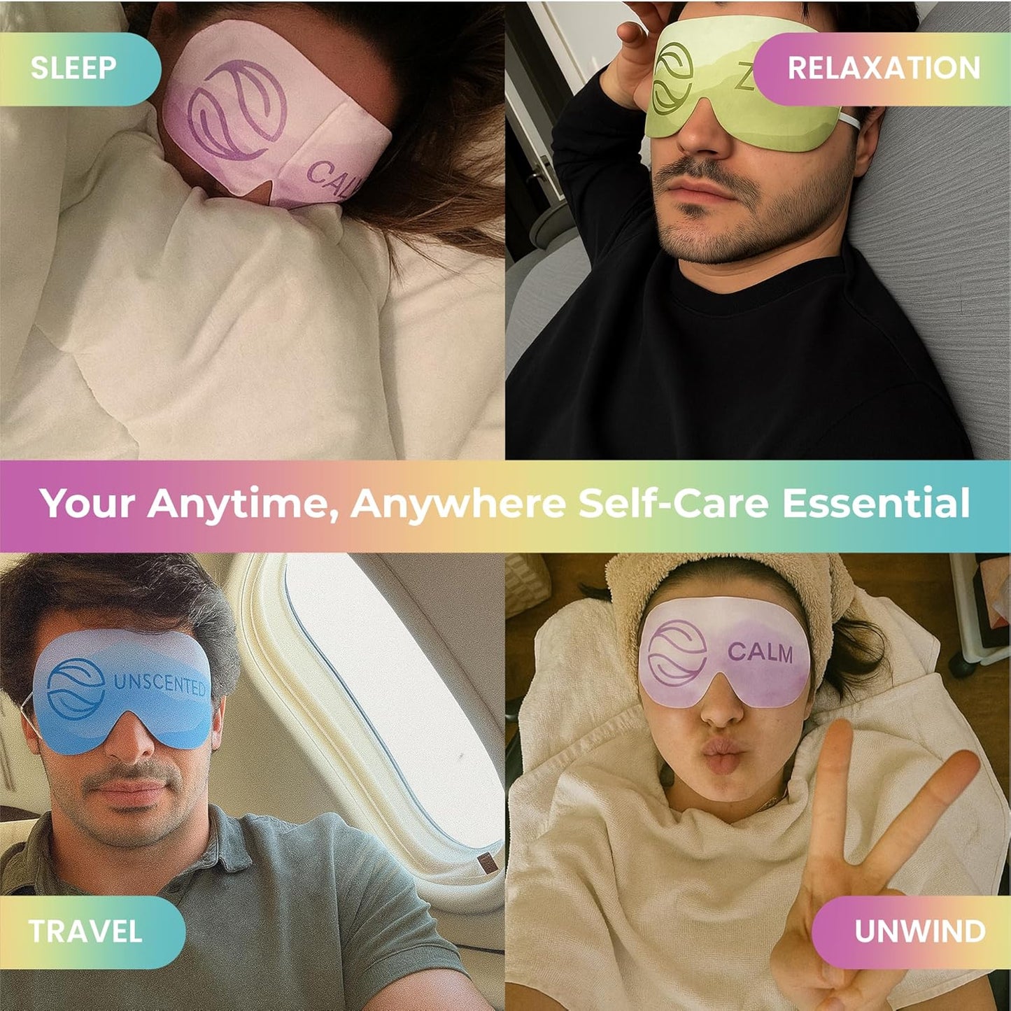 Body Restore Heated Eye Mask for Dry Eyes 30 Pack - Self Heating Warm Compress, Christmas Stocking Stuffers, White Elephant, Birthday Gifts for Women, Men, Stye Eye Treatment, Relaxation - Variety