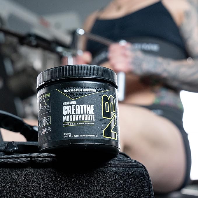 NutraBio Pure Micronized Creatine Monohydrate Powder Supplement, Unflavored, (150 g) - Supports Bulk Muscle Energy, Recovery, and Strength - HPLC Tested Creatine Powder Supplement for Men and Women