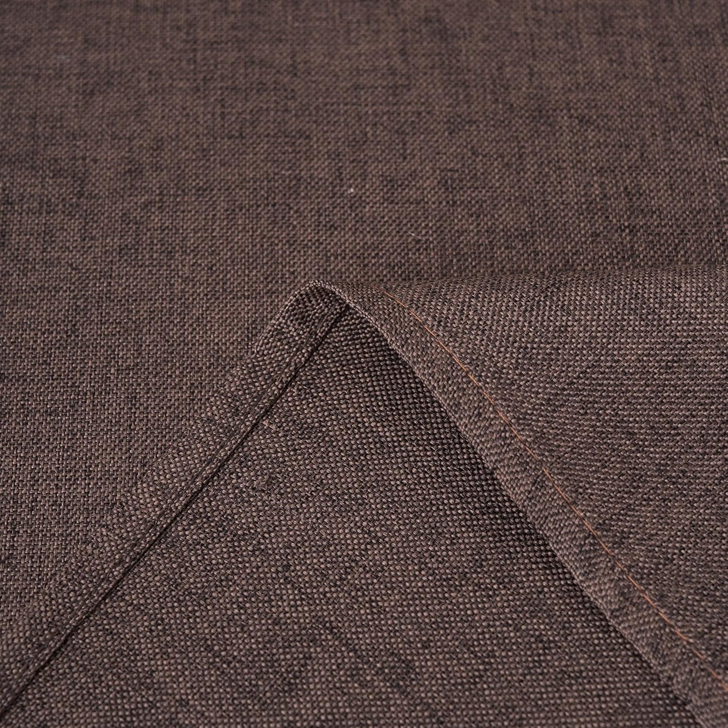 NLMUVW Brown Linen Tablecloth Rectangle, Chocolate Table Cloth Farmhouse Textured Table Cover for Kitchen Dining Coffee, 54 x 78 Inch