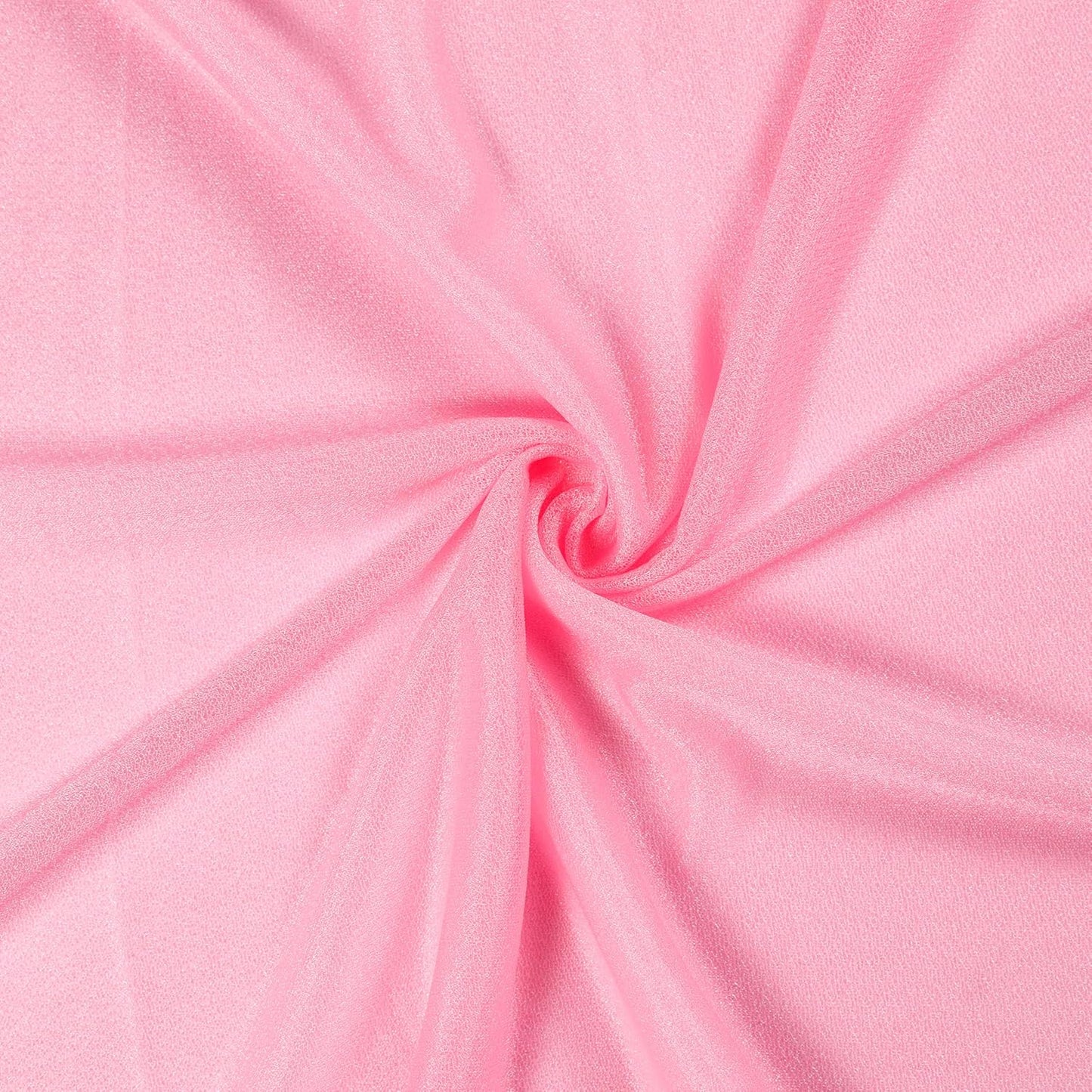 VDS Pack of 1 Panel (30 Inch X 20 Feet) Wedding Arch Draping Fabric Sheer Chiffon Fabric Drapery for Wedding Ceremony Reception Swag Backdrop Canopy Chuppah ARBO Altars Decoration (Coral)