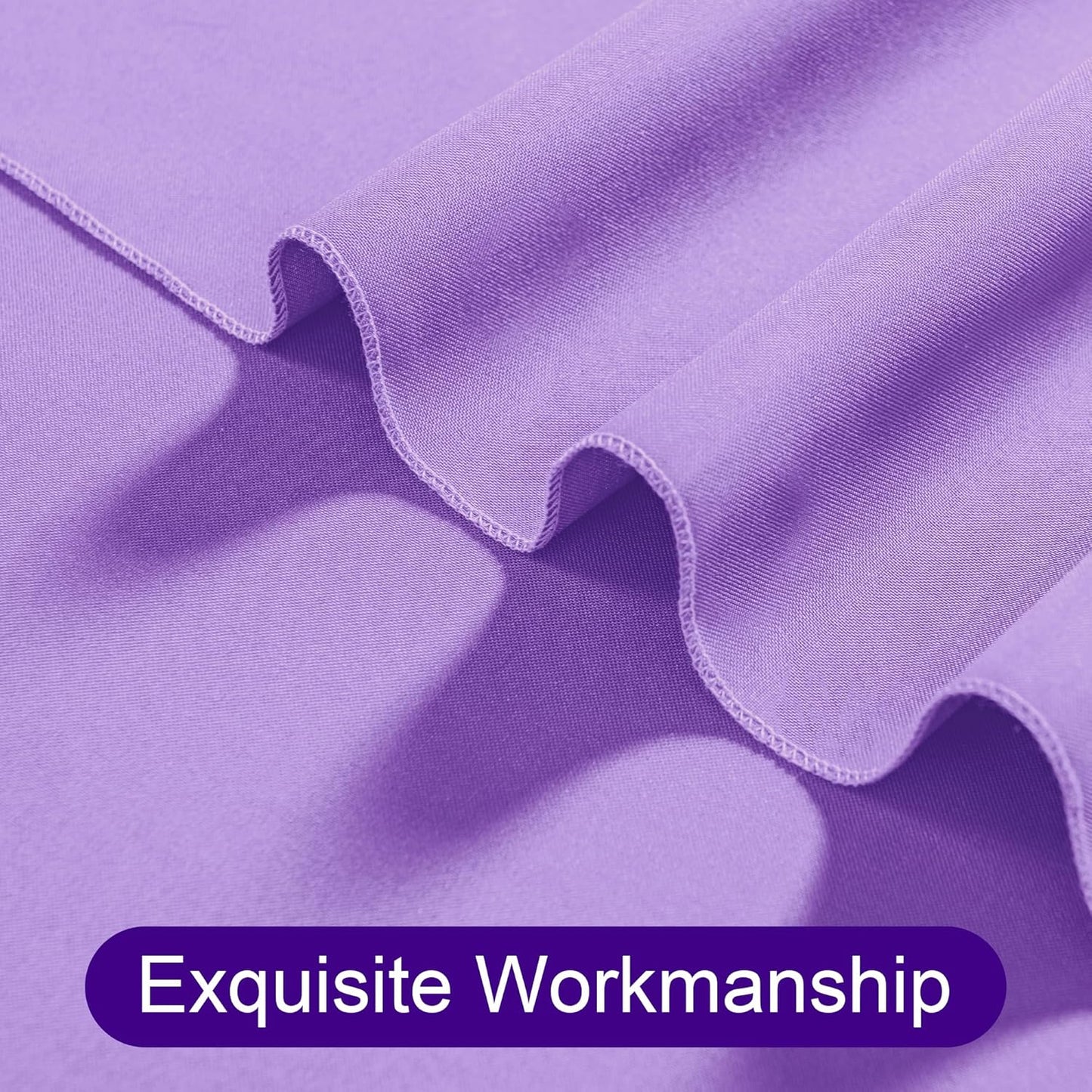 DWCN 10x7 FT Backdrop Curtains for Parties, Photography Backdrop Drapes with Rod Pockets for Wedding Decorations Stage Birthday Family Gatherings, 2 Panels 5ft x 7ft, Lavender