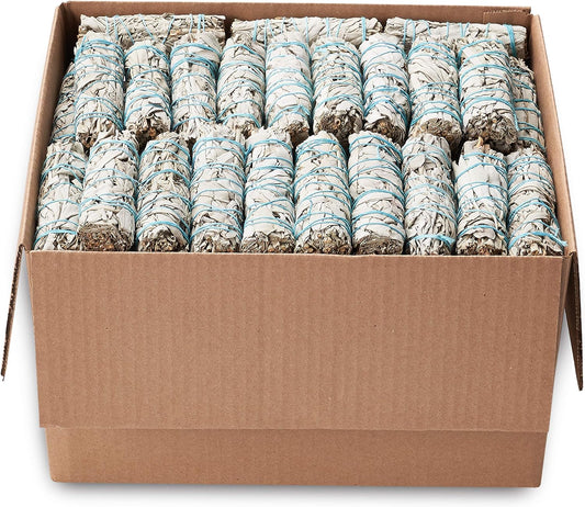 100 Wholesale White Sage Smudge Sticks for Cleansing, Purifying & Smudging