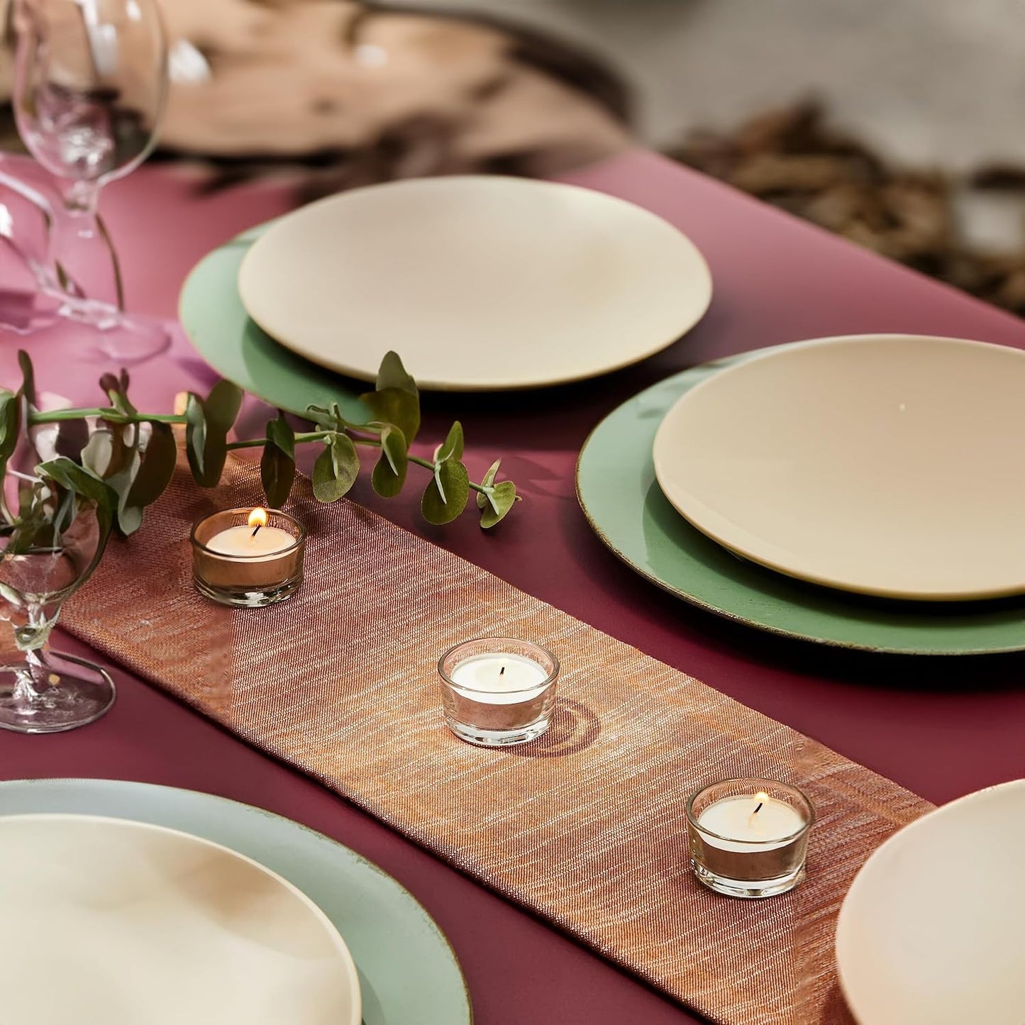 WGV Tea Light Votive Candle Holder 2x1.2 H, Clear Stubby Utility Cylinder Glass, Small Home Accent Decor, 96 Pieces