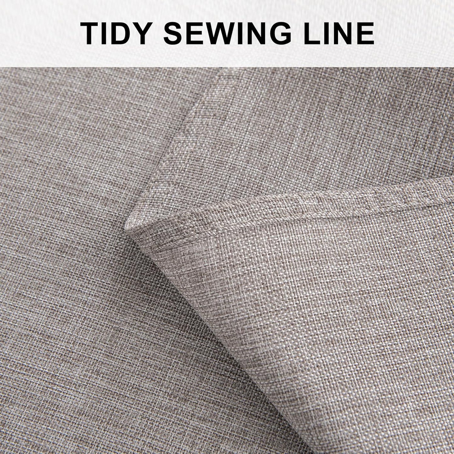 Hiasan Round Linen Tablecloth 30 Inch - Wrinkle and Stain Resistant Washable Polyester Fabric Table Cloth for Dining Room Kitchen Party, Stone