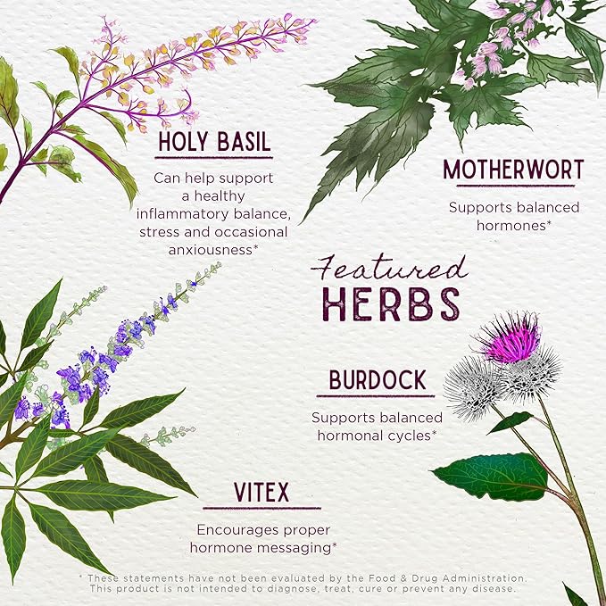 WishGarden Herbs Cycle Vitality I Follicular Phase - Plant-Based Herbal Supplement w/Vitex & Black Cohosh, Supports Optimal Estrogen Levels & Encourages Healthy Menstrual Cycles & Liver Function, 4oz
