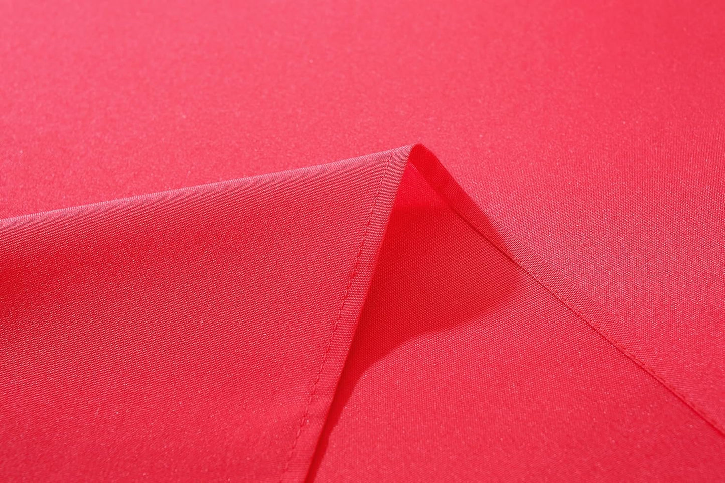 Craft And Party Rectangle Tablecloth, 70 x 90 Inch Red Tablecloth, Polyester Fabric Washable Table Cloth for Home, Party, Wedding or Restaurant Use.