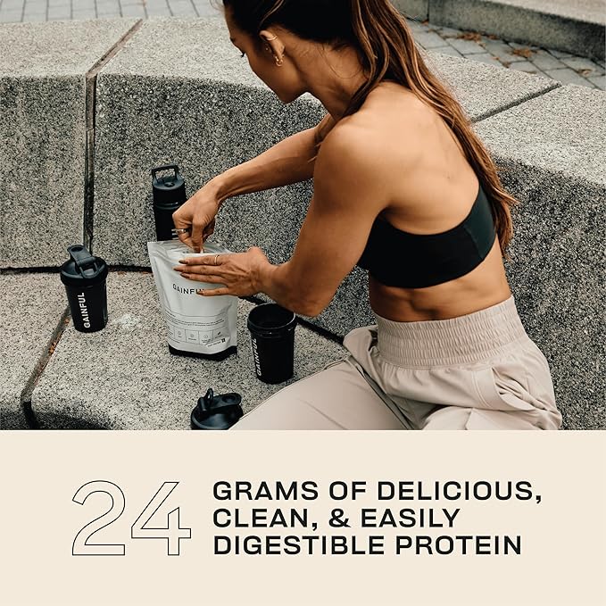 Gainful Whey Protein Powder Get Lean Bundle, Meal Replacement, Post Workout Support, Whey Isolate + Concentrate, Unflavored w/Chocolate, Vanilla, Strawberry & Variety Pack Flavor Boosts, 28 Servings