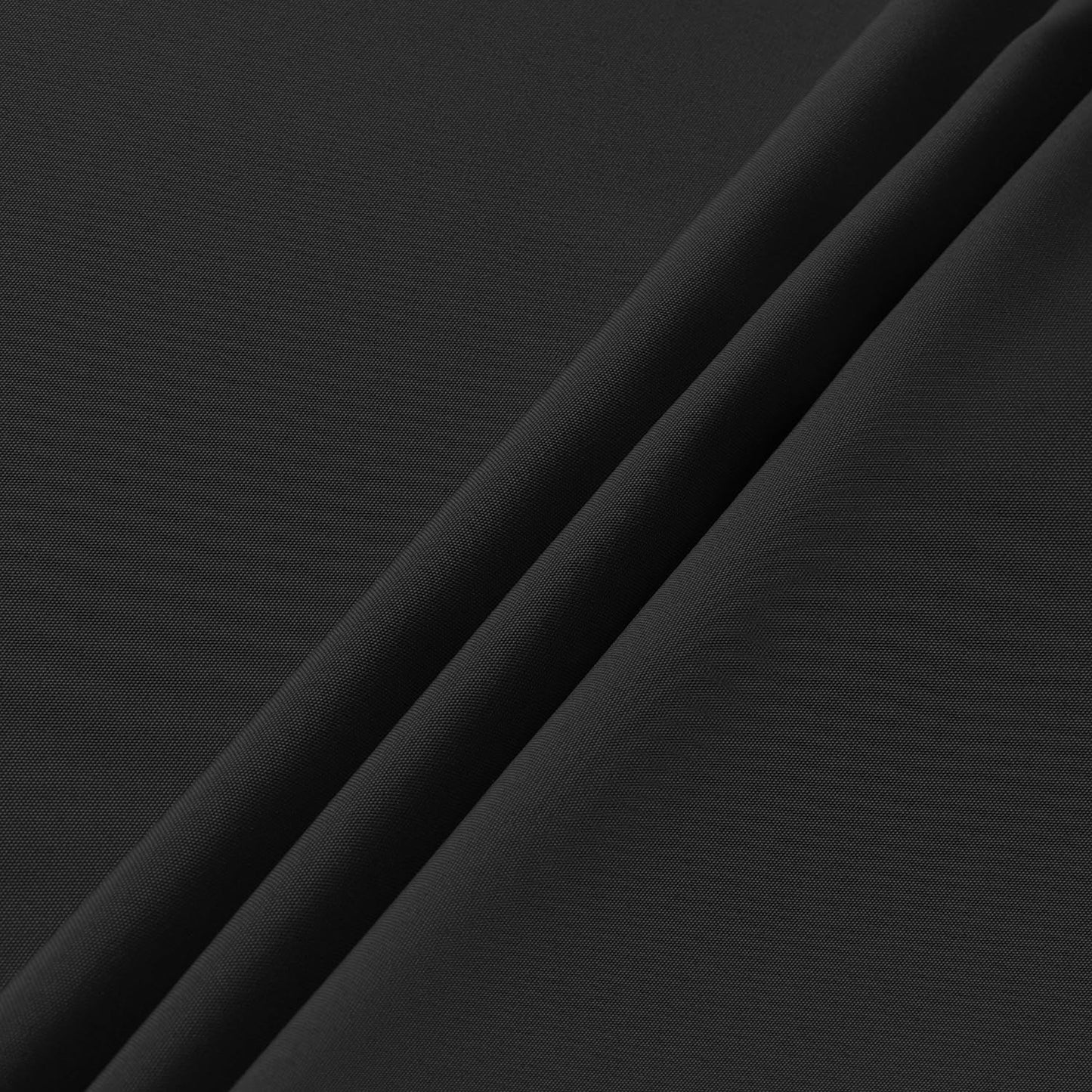 sancua Round Tablecloth - 60 Inch - Water Resistant Spill Proof Washable Polyester Table Cloth Decorative Fabric Table Cover for Dining, Buffet Parties and Camping, Black (Fits 20-48 Inch Tables)