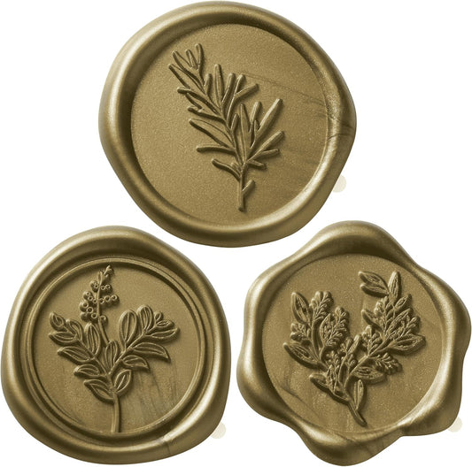 Wax Seal Stickers (60 Pcs, 3 Designs in 1 Pack) Premium Envelope Seal Stickers for Wedding Invitation Envelopes, Adhesive Wax Seals, Perfect for Seating Chart, Gift Wrapping