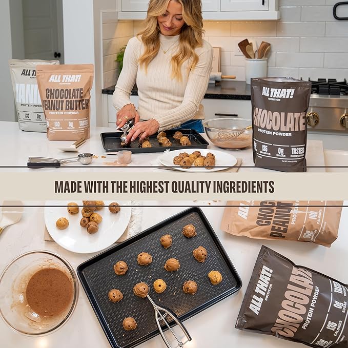 Chocolate Whey Protein Powder, 30G of Protein, Low Calorie & Fast-Absorbing, 0 Sugar, Soy-Free & Gluten-Free Protein Powder, 30 Servings