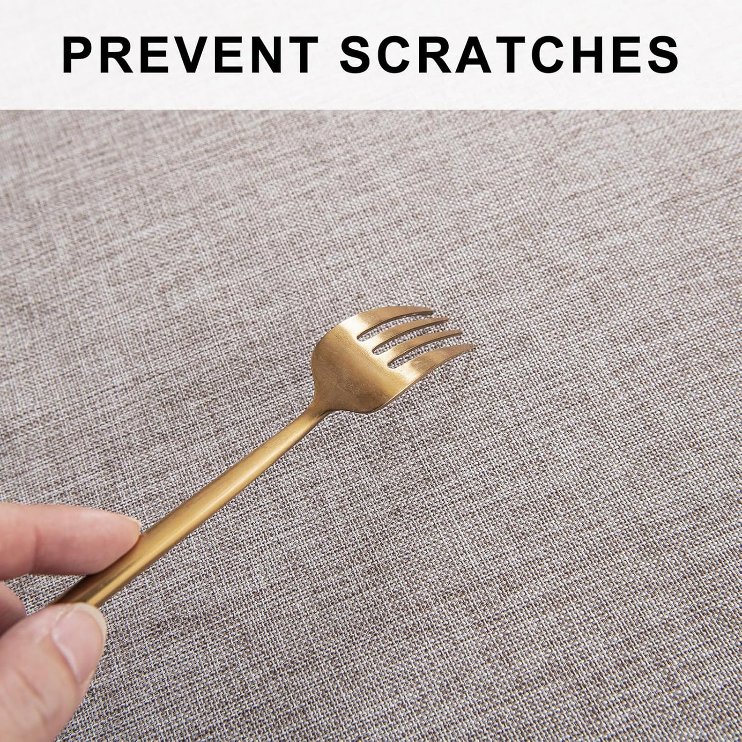 Hiasan 120 Inch Round Linen Tablecloth - Wrinkle and Stain Resistant Washable Polyester Fabric Table Cloth for Dining Room Kitchen Party, Stone