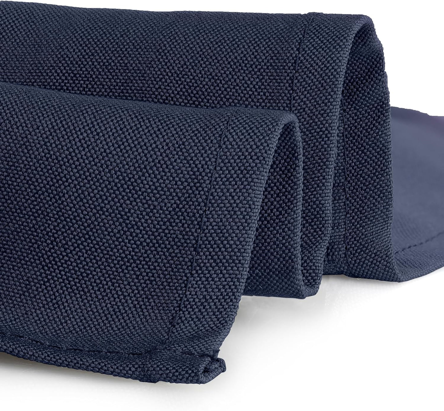 Gee Di Moda Square Tablecloth - 52 x 52 Inch Navy Blue Table Cloth for Small Square or Round Tables - Heavy Duty Washable Fabric - for Buffet Table, Holiday Party, Dinner, Wedding & Baby Shower
