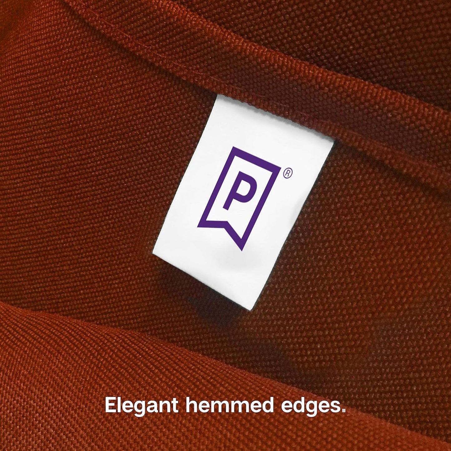 Gee Di Moda Square Tablecloth - 85 x 85 Inch Burnt Orange Table Cloth for Large Square or Round Tables - Heavy Duty Washable Fabric - for Buffet Table, Holiday Party, Dinner, Wedding & Baby Shower