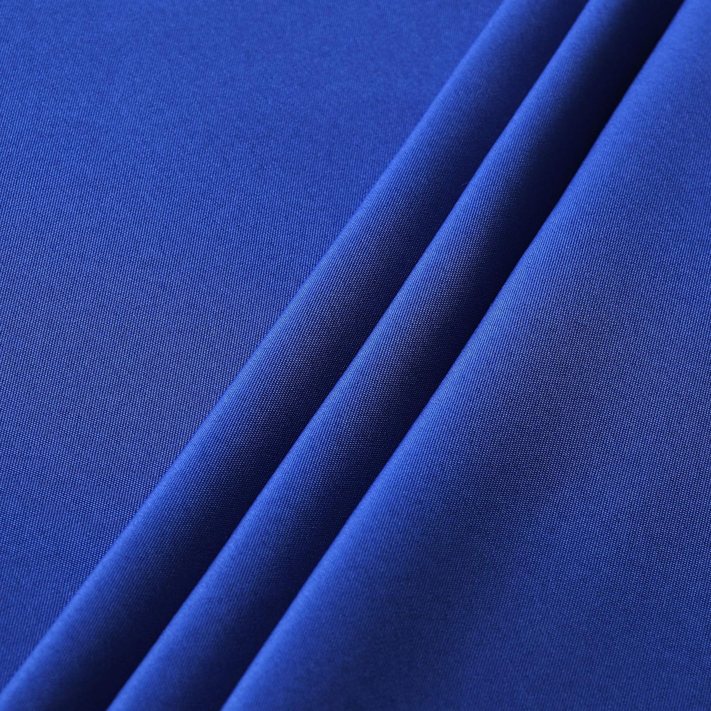 sancua Round Tablecloth - 80 Inch - Water Resistant Spill Proof Washable Polyester Table Cloth Decorative Fabric Table Cover for Dining Tables, Buffet Parties and Camping, Royal Blue