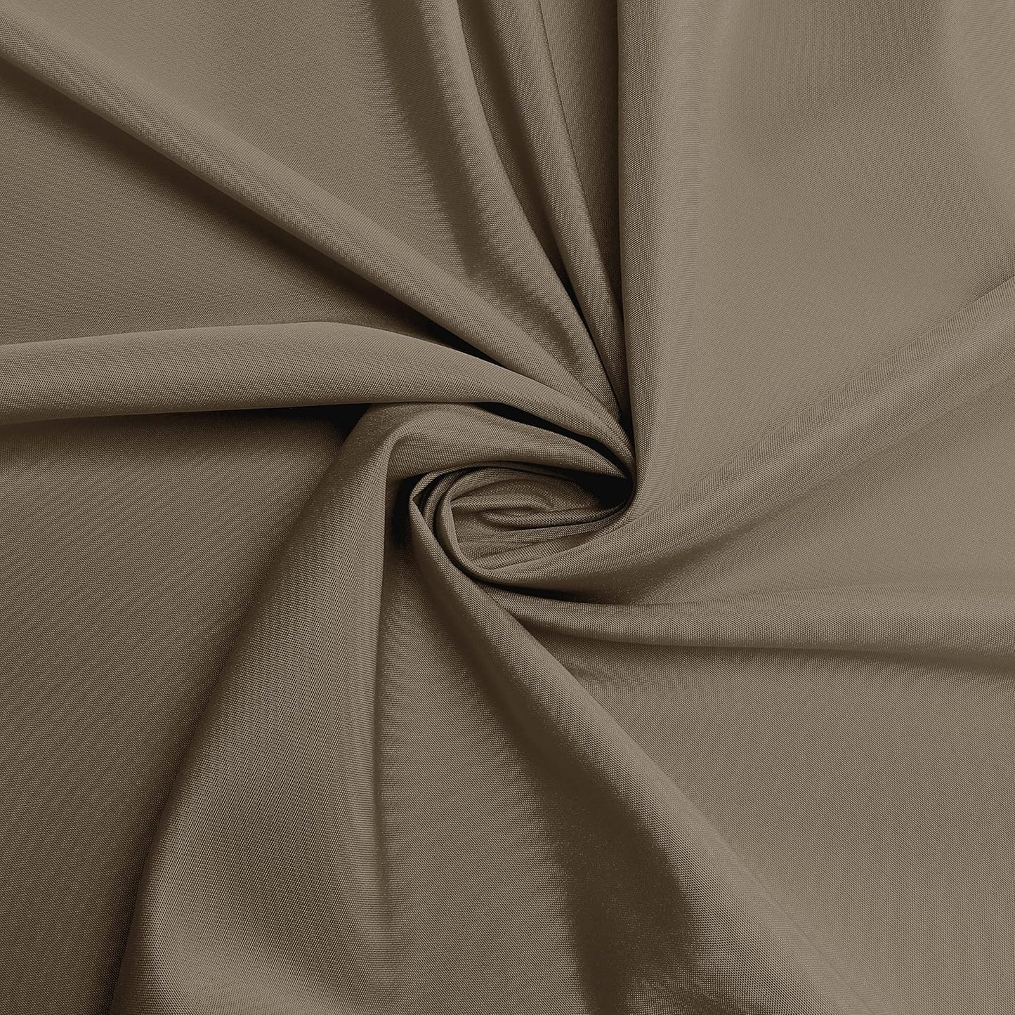 sancua Round Tablecloth - 90 Inch - Water Resistant Spill Proof Washable Polyester Table Cloth Decorative Fabric Table Cover for Dining Tables, Buffet Parties and Camping, Taupe