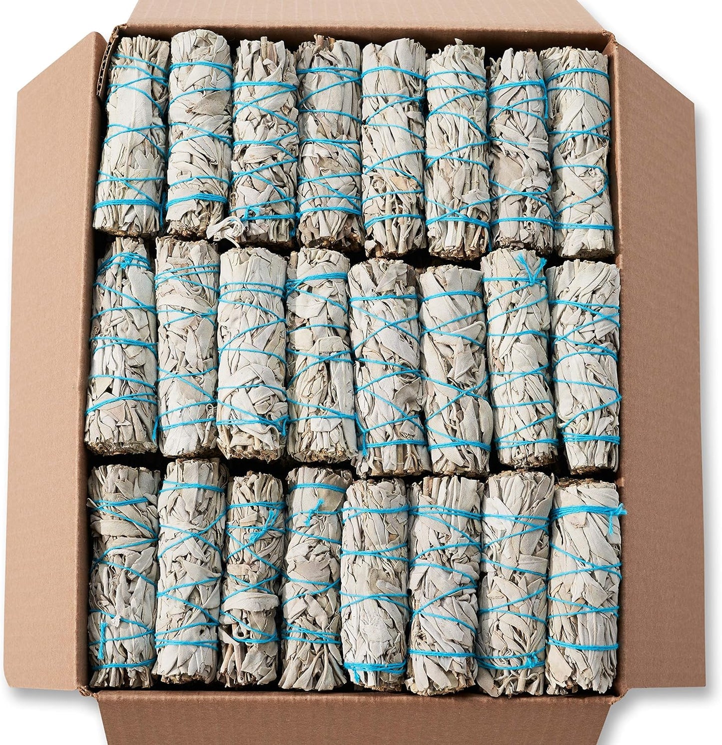 100 White Sage Smudge Sticks Wholesale Bulk - Sustainably Grown for Healing, Stress Relief, Spiritual Use & Personal Development