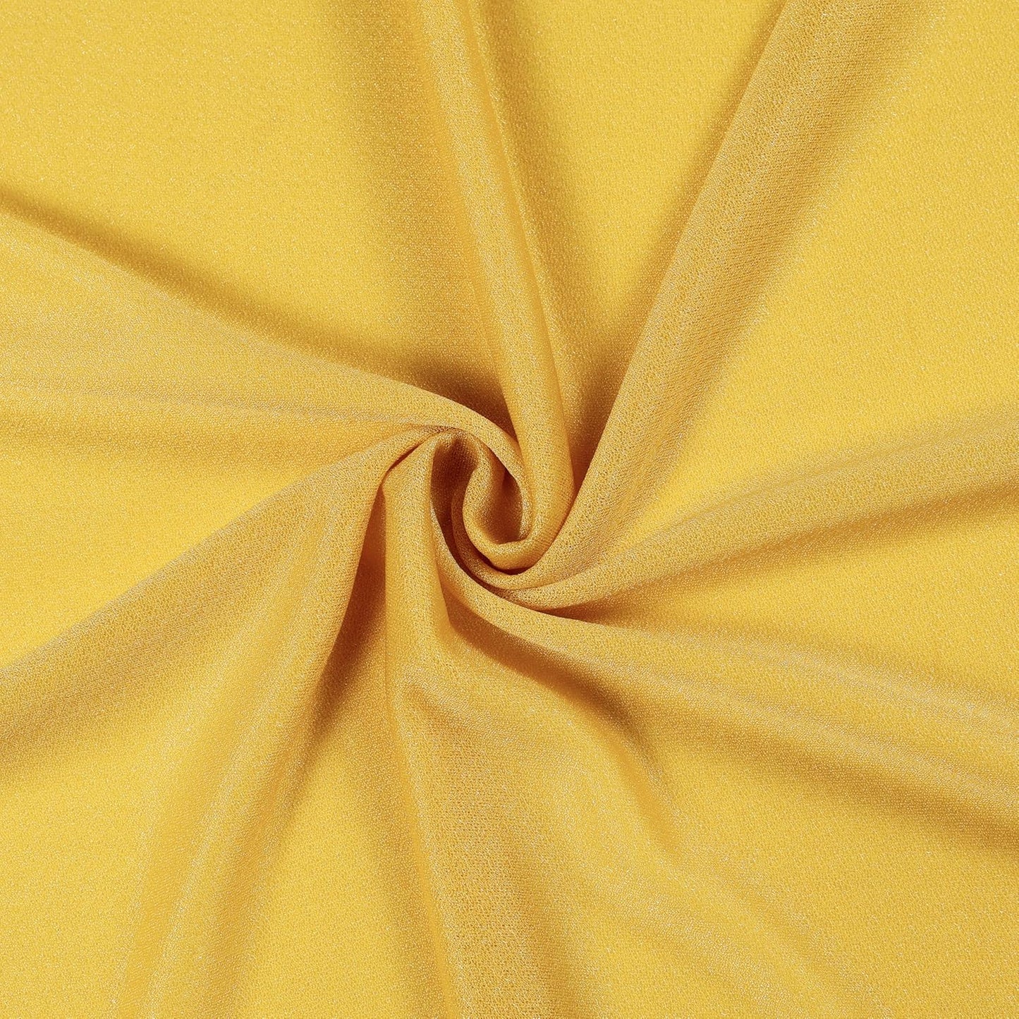 VDS Pack of 2 Panel (30 Inch X 50 Feet) Wedding Arch Draping Fabric Sheer Chiffon Fabric Drapery for Wedding Ceremony Reception Swag Backdrop Canopy Chuppah ARBO Altars Decoration (Gold)