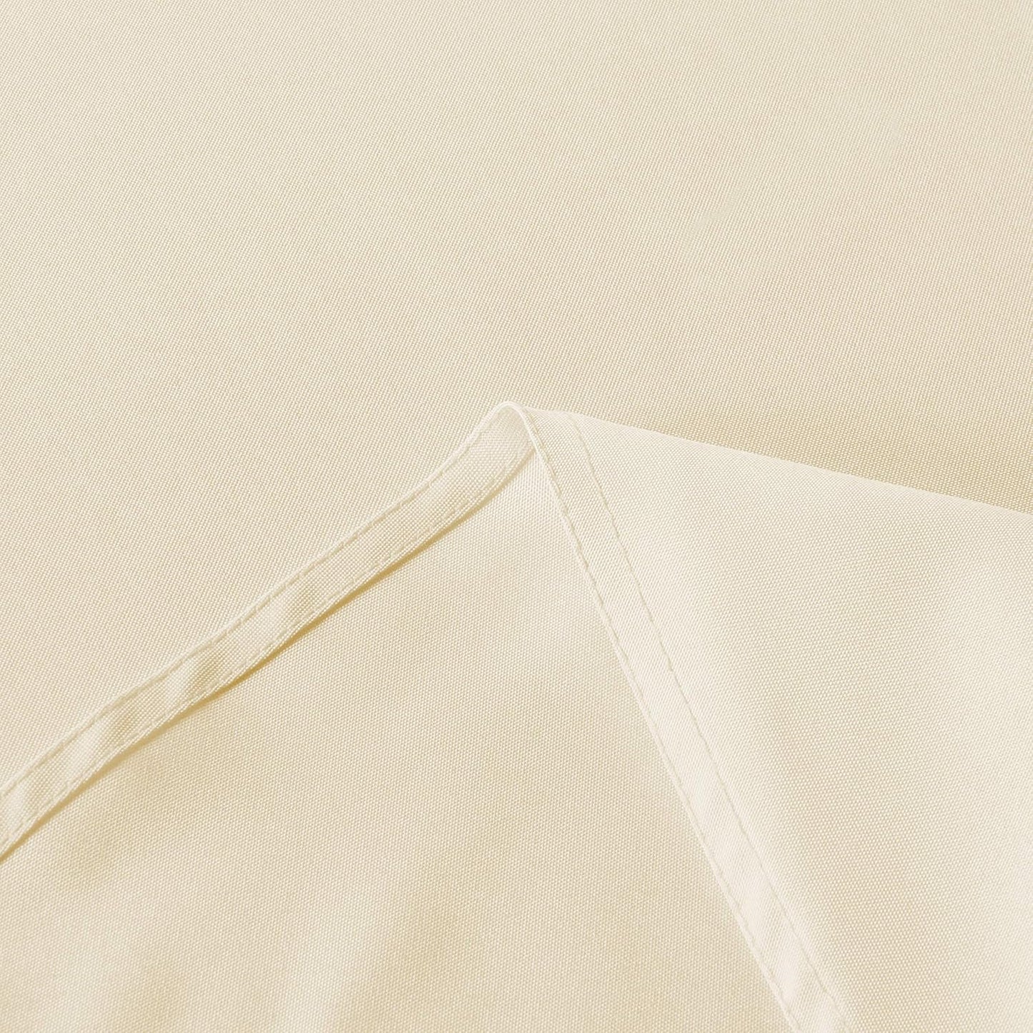 sancua Round Tablecloth - 108 Inch - Water Resistant Spill Proof Washable Polyester Table Cloth Decorative Fabric Table Cover for Dining Tables, Buffet Parties and Camping, Beige