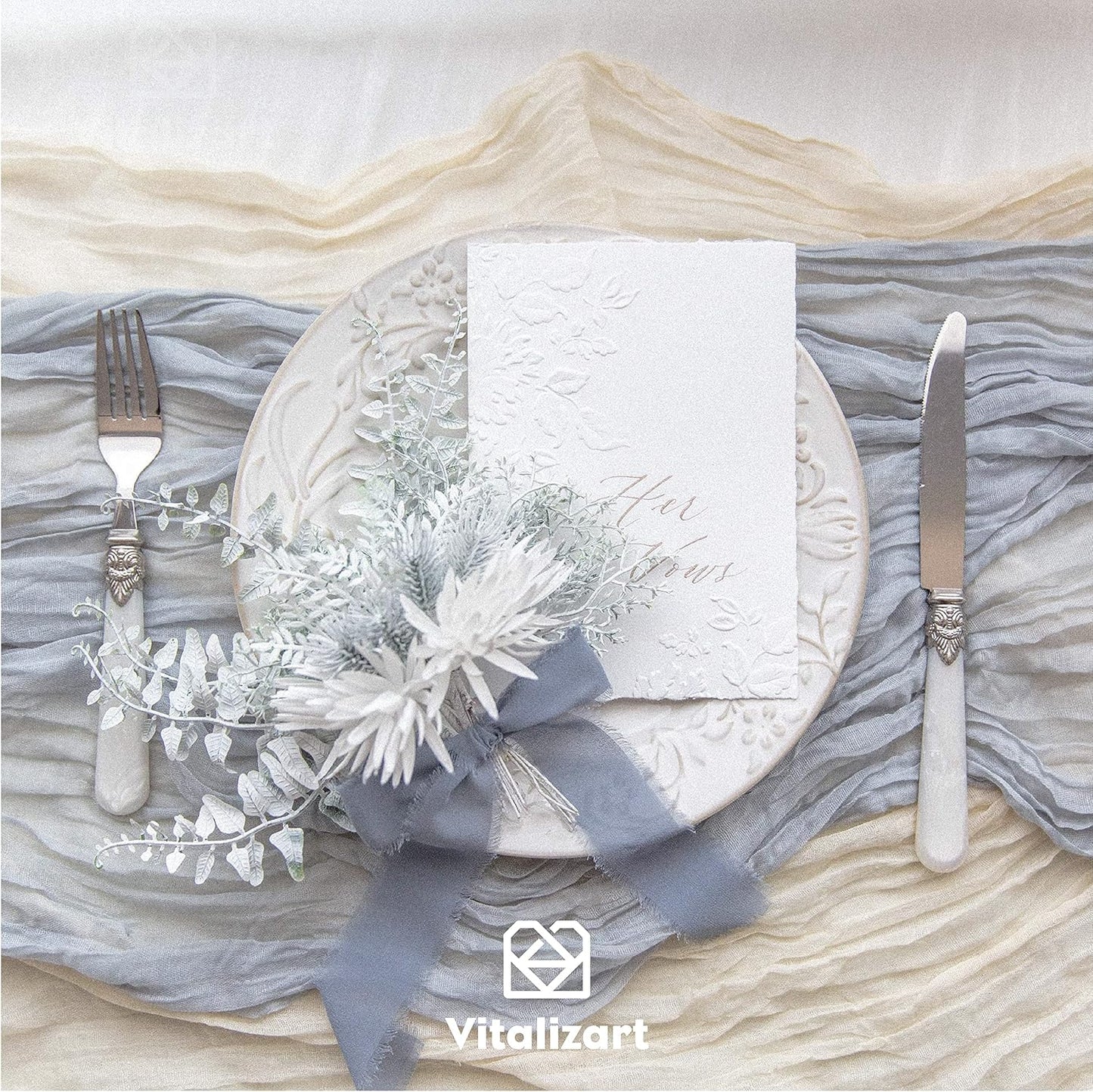 Vitalizart Pink Handmade Chiffon Silk Ribbon Fringe 1.5" x 21 Yd Blush Pink & White Frayed Edges Ribbons for Wedding Invitations Bridal Bouquets Gifts Wrapping Crafts Holiday Party Decorations